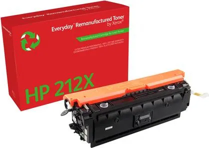 Everyday Hohe Ergiebigkeit Tonerpatrone Schwarz kompatibel (HP 212X, HP W2120X) - Toner für HP Drucker, hohe Ergiebigkeit und umweltfreundliches Rückgabeprogramm der Green World Alliance.