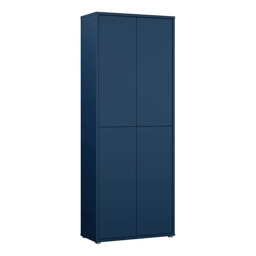 FORTE Garderobenschrank Alice Springs Dekor Night Blue - Stylischer Garderobenschrank im eleganten Night Blue, ideal zur Aufbewahrung von Schuhen und Kleidung. Optimal für jeden Raum, bietet er viel Stauraum und sorgt für Ordnung.