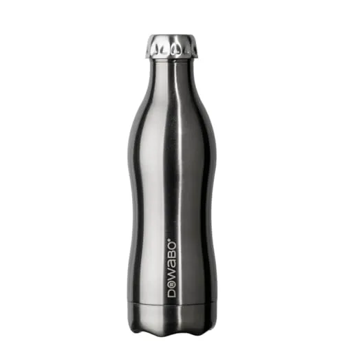 Dowabo Isolierflasche – 100% dicht für Sprudel - Thermobehälter mit auslaufsicherer Konstruktion für kohlensäurehaltige Getränke. Genieße 24 Stunden heiße und 12 Stunden kalte Getränke, ideal für Schule, Büro oder Sport.