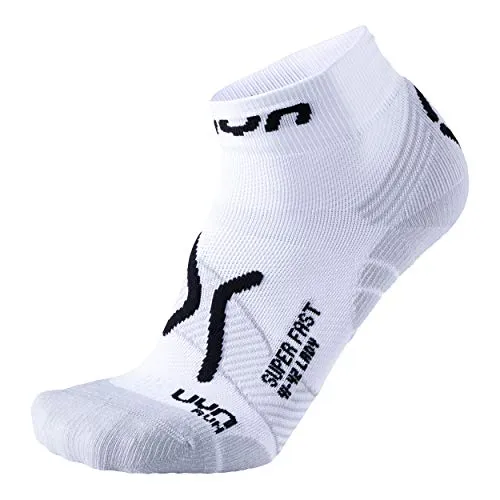 UYN Damen Run Super Fast Socke, White/Black, 37/38 von UYN