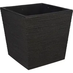 Blumentopf mit Einsatz 24x23,5cm Kunststoff 1 Stück Schwarz - Schwarz