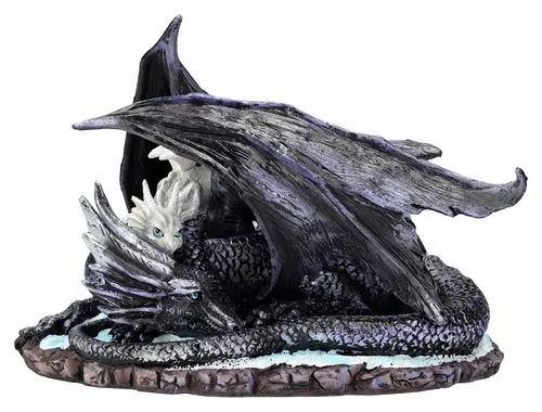Fantasy-Figur Drachenfigur mit Jungem - Mothers Sanctuary - Entdecken Sie die beeindruckende Drachenfigur „Mothers Sanctuary“ – ein wahres Kunstwerk für Ihre Deko. Ideal für Liebhaber fantastischer Designs und einzigartiger Stücke.