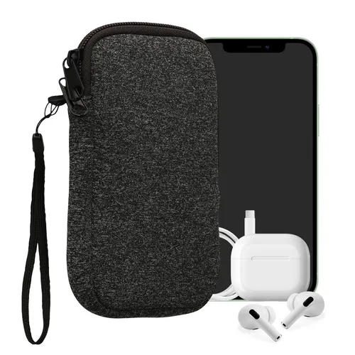 Handytasche Neopren Sleeve Smartphone M in grau von kwmobile