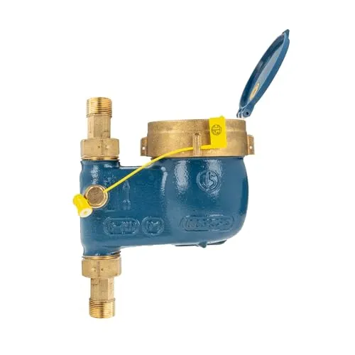 Hauswasserzähler mit Steigrohr 105 mm, Messing