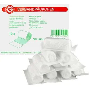 Nobamed Verbandpäckchen DIN 13151 G, steril, 12 x 10cm, 10 Stück
