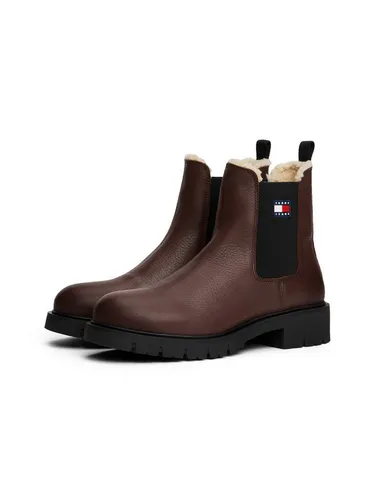TOMMY JEANS Damen TJW Chelsea Boot WL EN0EN02826 Low in Dunkel Mokka, 40.5 EU - Stilvoller Chelsea Boot von Tommy Jeans, ideal für jeden Anlass. Mit hochwertigem Material und bequemer Passform, perfekt für modebewusste Frauen.