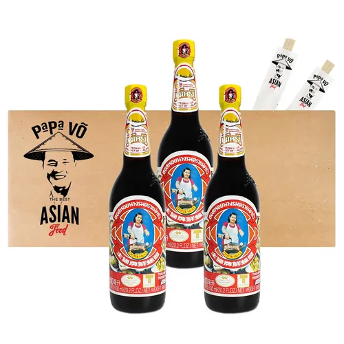 3x600ml Mae Krua Thailändische Austernsauce Oyster Sauce Austern Sauce Dau Hao