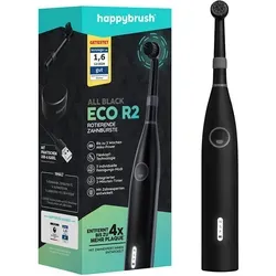 happybrush ECO R2 All Black Schallzahnbürste StarterKit von happybrush