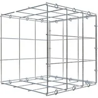 Gabiona C-Ring-Gabione-Anbaukorb Typ 2 30 x 30 x 30 cm Maschenw 10 x 10 cm