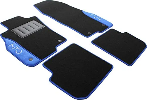 ilTappetoAuto by Fabbri 3 - COLOR0000011B - Maßgeschneiderte Automatten aus rutschfestem Teppich, 2 Stickereien