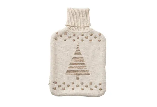 Baumwollbezug für Wärmflasche MARTJE - Figuren - Weicher Baumwollbezug in beige, sorgt für zusätzlichen Komfort und Wärme bei der Anwendung der Wärmflasche.