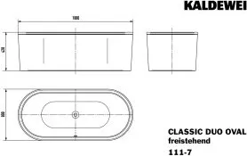 Kaldewei Classic Duo Oval Freistehende Badewanne 180x80 cm von KALDEWEI