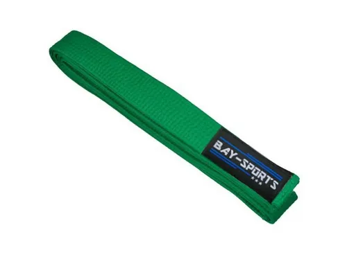 BAY-Sports Karateanzug Budogürtel Karategürtel Kampfsportgürtel grün Budogürtel grün, Judogürtel, Taekwondogürtel, Länge 160 cm - 350 cm