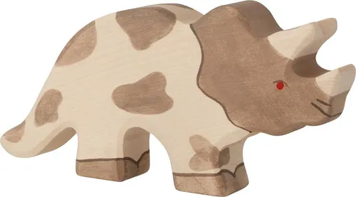 Holztiger 80336 Triceratops cm Holzfiguren Serie Dinowelt