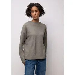 Pullunder STREET ONE, Damen, Gr. 40, muted mocha meliert, Web, 37% Baumwolle, 34% Polyacryl, 26% Polyester, 3% Elasthan, unifarben, comfort fit normal, Rundhals, Bündchen, Pullover Pullunder, aus Baumwolle mit Stretchanteil