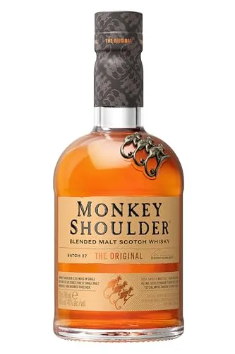 Monkey Shoulder Blended Malt Scotch Whisky 70cl - Preisgekrönt, mild und fruchtig mit Aromen von Orange und Vanille, ideal als Geschenk für Whisky-Liebhaber