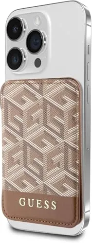GUESS Geldbörse Card Slot GUWMSHGCFSEW GCube Stripe braun in braun von GUESS