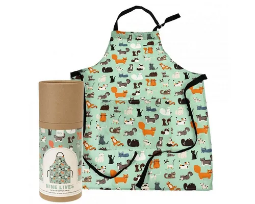 Rex London Kochschürze Küchenschürze aus recycelter Baumwolle Tasche verstellbarem Band