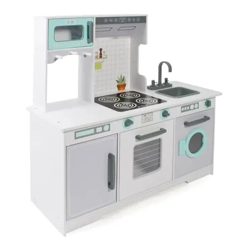 Bayer Chic 2000 Spielküche extra groß - Spielküche in modernem Design mit Waschmaschine, ideal für kreative Rollenspiele und fördert die Fantasie von Kindern.