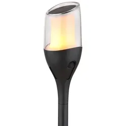 GLOBO 36704 Solarleuchte Kunststoff schwarz matt, 12x LED - Schwarz