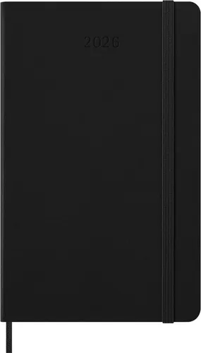 Moleskine 12 Monate Pro Wochen Notizkalender 2026 in schwarz von Moleskine