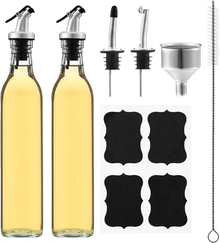 HAOYULUO 2 Stück Ölflasche mit Ausgießer 500 ml