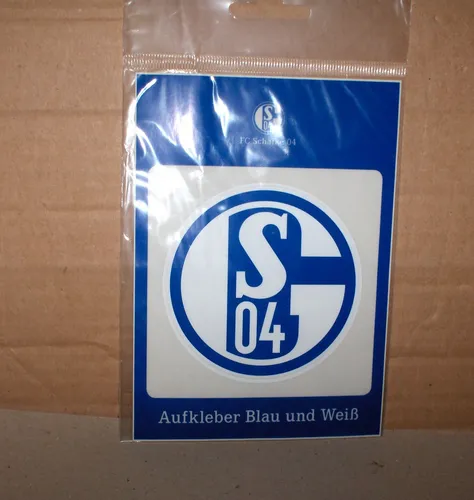Schalke 04 Sticker Aufkleber „Emblem“ FC S04 8 cm - Aufkleber & Sticker – Hochwertiger Schalke 04 Emblem Sticker in 8 cm, perfekt für Fans zur Verschönerung von Laptop, Handy oder anderen Oberflächen.