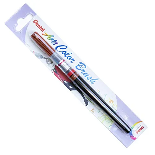 Pentel Color Brush - Pincel recargable, color marrón