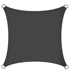 ESTEXO Sonnensegel 5x5m Anthrazit - UV-Schutz und Sichtschutz - Hochwertiges HDPE Sonnensegel mit verstärktem Saum für hohe Spannkraft und Reißfestigkeit. Ideal für Garten und Terrasse, schützt vor UV-Strahlen und bietet Sichtschutz.