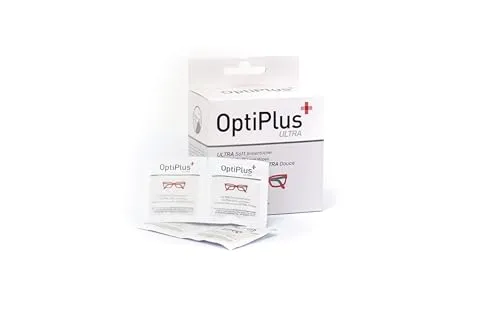 Optiplus Brillenputztücher mit Alkohol – 30 Stück – Ultra weich & fusselfrei – für alle Brillengläser, Displays, Kameraobjektive & elektronische Oberflächen – biologisch abbaubar aus Bambus