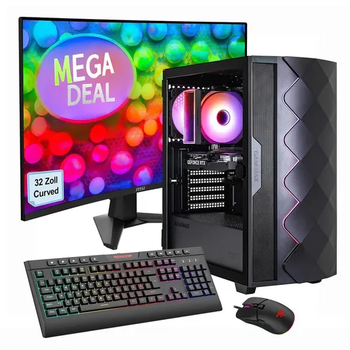 Hyrican GAMEMAX Gaming-PC Diamond BK Komplett-Set