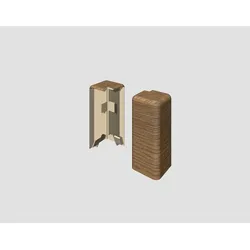 Egger Holzwerkstoffe Aussenecke Außenecke, Braun, Eiche, Kunststoff, 0.7x5.9x1.6 cm, Teppiche & Böden, Bodenbeläge, Bodenzubehör, Sockelleisten