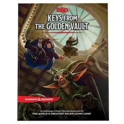 D&D: Keys from the Golden Vault (EN) - Szenario für Dungeons & Dragons 5E, entworfen von namhaften Autoren, bietet spannende Abenteuer im Fantasy-Genre für unvergessliche Spielerlebnisse.