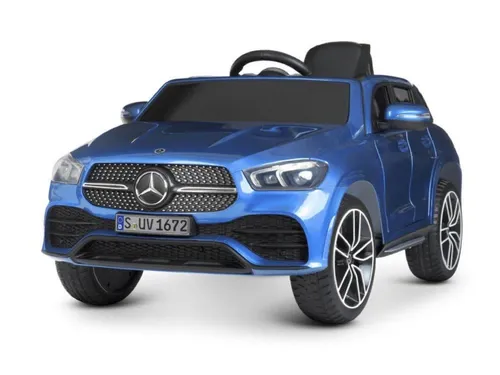 Elektro-Kinderauto MERCEDES-BENZ GLE 450 12V, blau - Stylisches Elektro-Kinderauto mit zwei starken Motoren, ideal für Abenteuer im Freien. Für Kinder ab 3 Jahren geeignet und sorgt für stundenlangen Fahrspaß!