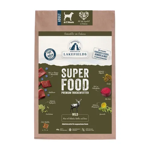 LAKEFIELDS MANUFAKTUR - SUPERFOOD - Trockenfutter Wild 61% 2,5kg