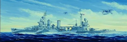 Trumpeter 05310 - 1:350 USS San Francisco CA-38 - Detaillierter Schiffsbausatz - Bausatz für das Modell der USS San Francisco CA-38, ideal für Sammler und Modellbauer, die Wert auf Detailtreue legen.
