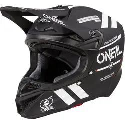 ONeal 5SRS Warhawk Motocrosshelm - Matt Schwarz/Weiß - S - Motorradhelm mit innovativer IntelliQuin-Technologie für automatische Unfallerkennung und SOS-Sender. Hohe Sicherheit und optimaler Komfort für jeden Fahrer.