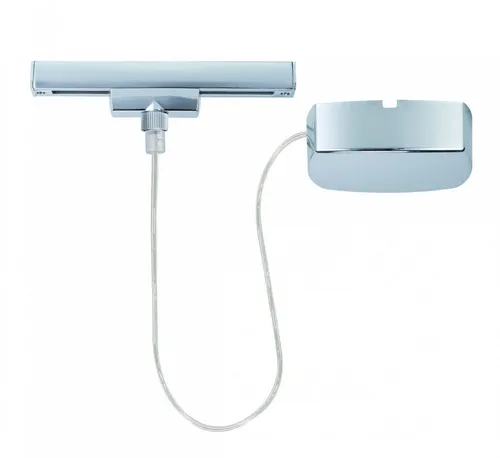 Paulmann URail Schienensystem Stromeinspeisung (Chrom) - Flexibles Schienensystem für individuelle Lichtgestaltungen, einfach zu installieren und ideal für moderne Wohnräume. Verleihen Sie Ihrem Zuhause ein stilvolles Ambiente! Die WEEE-Reg.-Nr. lautet DE 39236390.