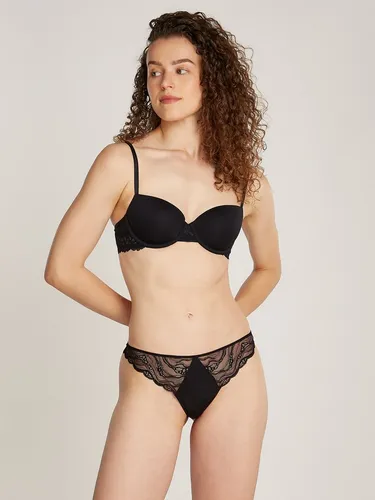 Calvin Klein Underwear Balconette-BH LIGHTLY LINED mit Spitzeneinsatz - Funktionsunterwäsche mit nahtlos vorgeformten Cups und elegantem Spitzeneinsatz, ideal für einen femininen Look und optimalen Tragekomfort.
