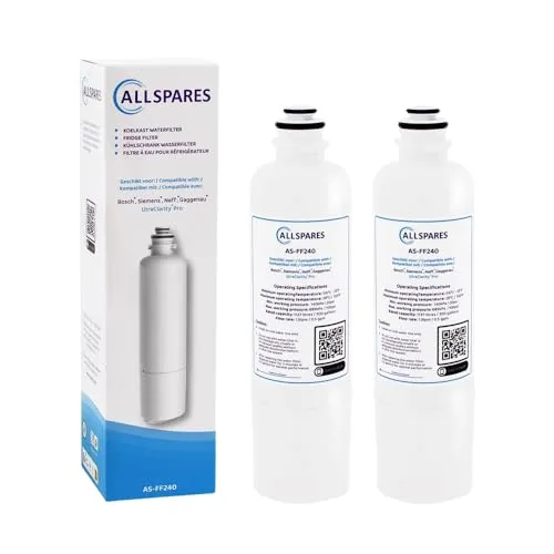 AllSpares Wasserfilter für Kühlschrank Ultra Clarity Pro geeignet für Bosch Siemens Neff 11032518 / KSZ50UCP (2 Stück)