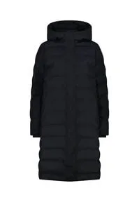 CMP Damen Hoodie Mantel (Größe S, schwarz) - Wasserdichter Damenmantel mit atmungsaktiver Membran und warmer Wattierung - perfekt für kalte, nasse Tage in der Winterjacken-Kategorie.