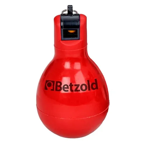 Betzold Handpfeife - rote Trillerpfeife Sportpfeife Schiedsrichter Trainer Sport-Unterricht