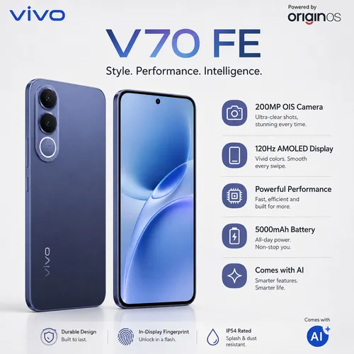 Vivo V70 FE Ocean Blue von Vivo