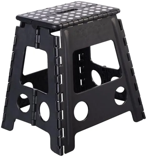Semptec Urban Survival Technology Hocker: Faltbarer Tritthocker, bis 150 kg, anti-rutsch-beschichtet, 39 cm Höhe (Klapp-Hocker, Klapphocker Kinder, Stuhl)
