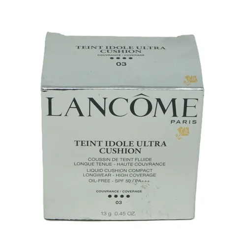 Lancôme Teint Idole Ultra Cushion Foundation 13g - Perfekte Abdeckung - Die Lancôme Teint Idole Ultra Cushion Foundation bietet eine leichte, aber deckende Textur für ein strahlendes Hautbild. Ideal für den täglichen Gebrauch und für einen makellosen Teint.