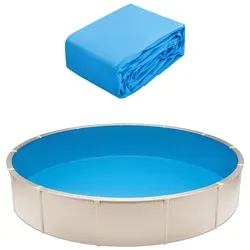 VEVOR Innenfolie Poolfolie φ350x120cm - Hochwertige Innenfolie für Rundpools, reißfest und wetterbeständig. Ideal für langlebige Nutzung und schönes Design. Perfekt für Pools mit einem Durchmesser von 350 cm.