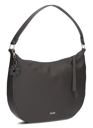 Moderne Schultertasche in Schwarz - (B)34 x (H)31 x (T)9 cm - Handtaschen mit Reißverschluss, praktischen Innentaschen und Schlüsselanhänger für stilvolle Ordnung unterwegs.
