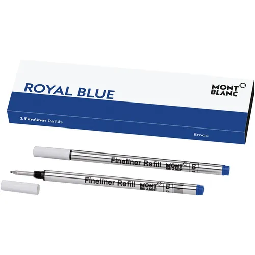 Produktbild 2x FINELINER-MINE MONTBLANC B BLAU / REFILL ROYAL BLUE, 124500, NEU&OVP