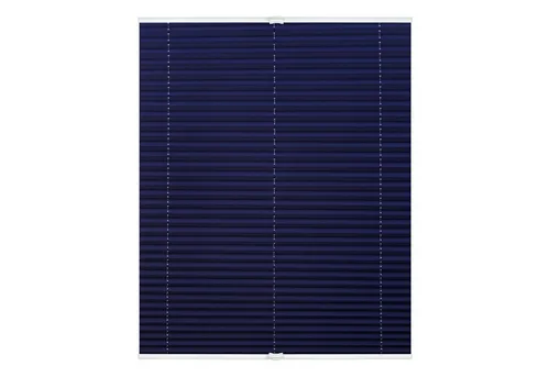 LICHTBLICK Plissee - Blau - Klemmbar 40x130 cm - Jalousien & Rollos - Klemmbares Plissee in elegantem Blau, ideal für Fenster ohne Bohren, sorgt für optimalen Sichtschutz und Lichtregulierung.