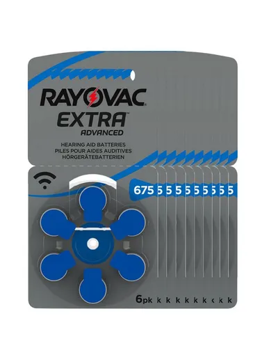 RAYOVAC 10x Hörgerätebatterie Zinc Air 675, 1.4V - Hochleistungs-Hörgerätebatterien mit fortschrittlicher Technologie für konstanten Klang. Die wiederverschließbare Verpackung sorgt für einfache Lagerung und Nutzung. Ideal für eine zuverlässige Energiequelle im Alltag.